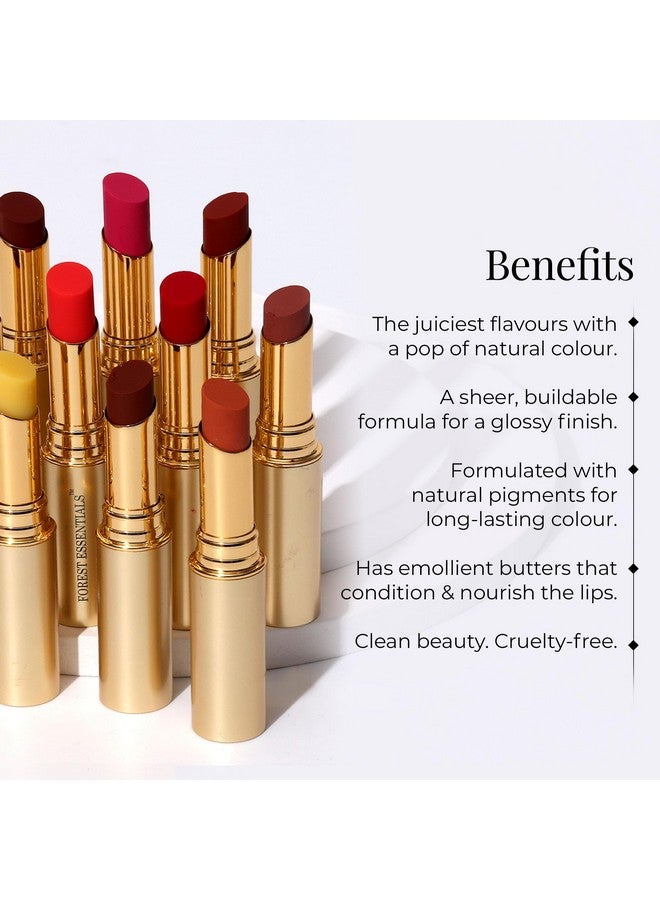 Forest Essentials Tinted Lip Serum Madhu Rasa Jamun Natural Moisturizing Lip Tint For Women Light Purple Tint 2.2G - Image 2