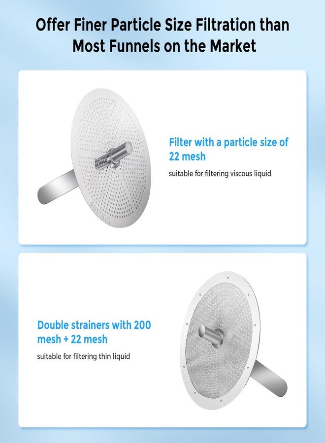 Sovol 3D Stainless Steel Funnel, Resin Funnel Filter Cup for SLA/DLP/LCD 3D Printer UV Resin, Double-Strainer Filter for 3D Printing Liquid, Coming with Resin Cleaning Kit - Image 2