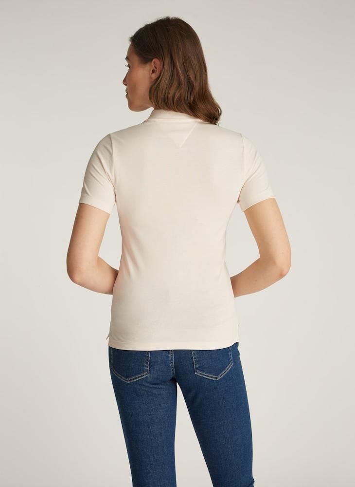 TOMMY HILFIGER - Logo Detail Polo T-Shirt - Image 1
