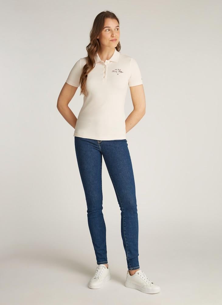 TOMMY HILFIGER - Logo Detail Polo T-Shirt - Image 1