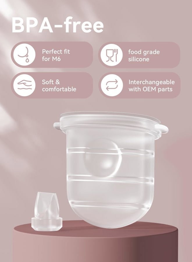 TOVVILD 12PCS M6 Duckbill Valves & Silicone Diaphragm Compatible with Momcozy Mobile Style, Not Original M6 Replacement Parts - Image 2