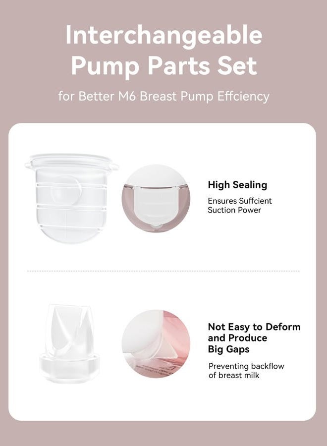 TOVVILD 12PCS M6 Duckbill Valves & Silicone Diaphragm Compatible with Momcozy Mobile Style, Not Original M6 Replacement Parts - Image 5