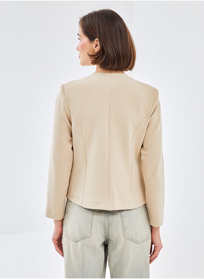 LC WAIKIKI Button-Down Straight Long Sleeve Women's Jacket  - Image 4