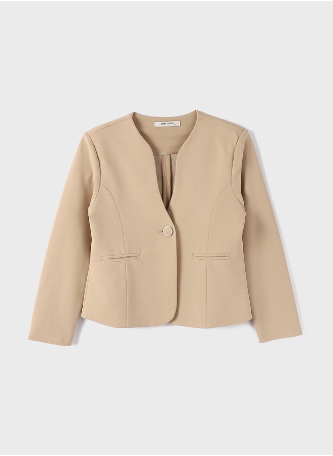 LC WAIKIKI Button-Down Straight Long Sleeve Women's Jacket  - Image 5