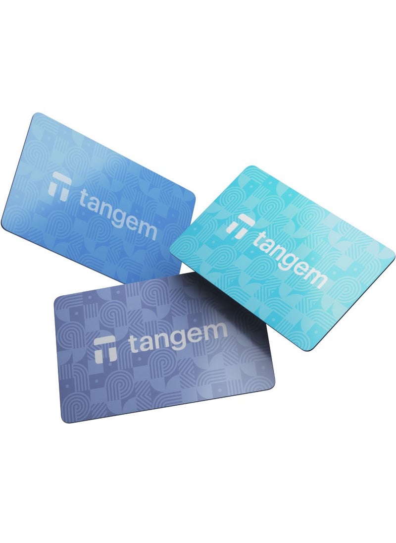 tangem - Tangem Crypto Hardware Wallet 2.0 [PACK OF 3 Cards] - Sky Blue - Image 1