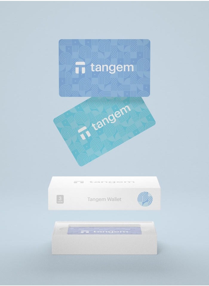 tangem - Tangem Crypto Hardware Wallet 2.0 [PACK OF 3 Cards] - Sky Blue - Image 1