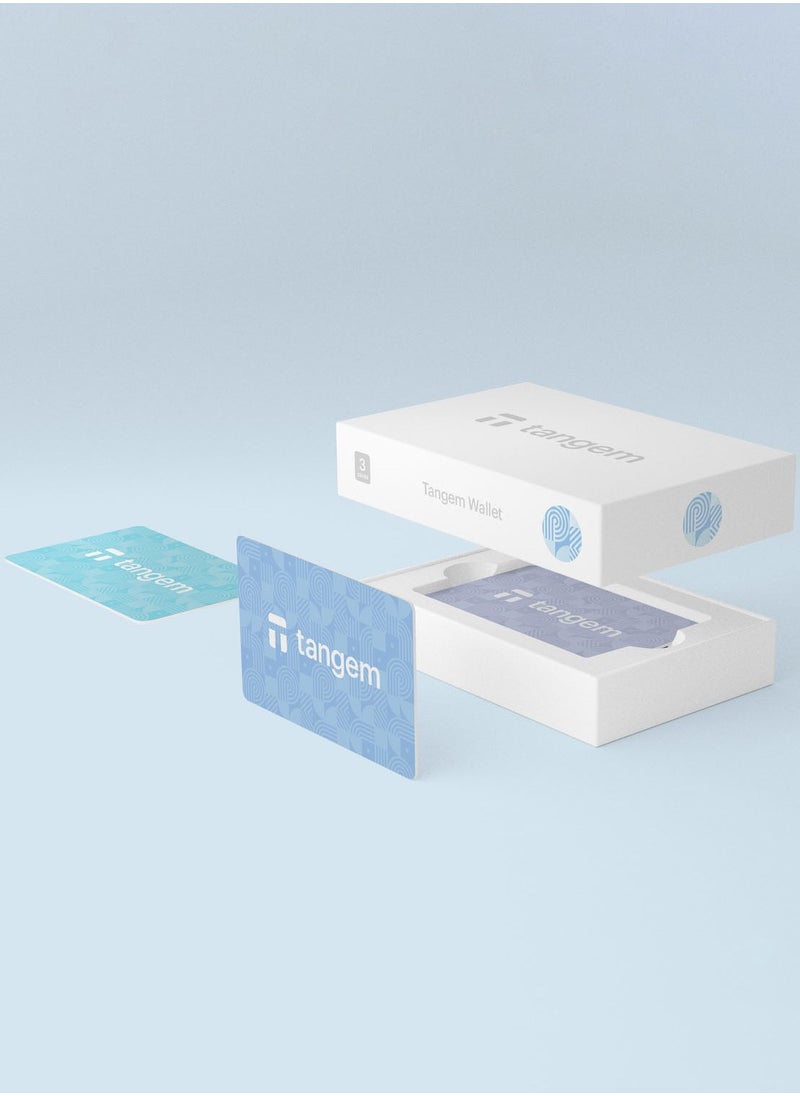 tangem - Tangem Crypto Hardware Wallet 2.0 [PACK OF 3 Cards] - Sky Blue - Image 1