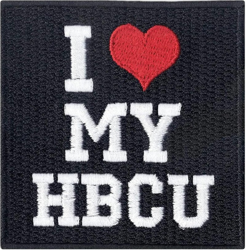 Patch Collection I Love Heart My HBCU Patch Love College Iron On Embroidered - Image 1