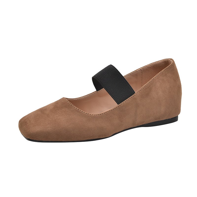 931-9 Small Inner Height Super Soft Leather Thick Bottom Single Shoes For Children Niche New Mary Jane Scoop Shoes - Image 1