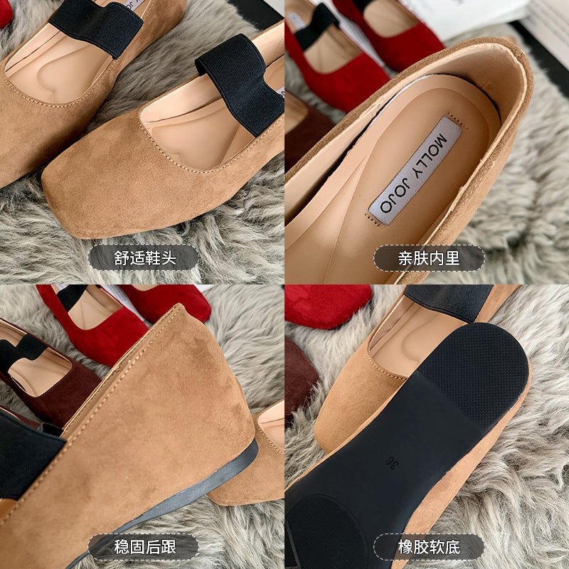 931-9 Small Inner Height Super Soft Leather Thick Bottom Single Shoes For Children Niche New Mary Jane Scoop Shoes - Image 5