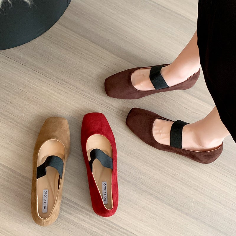 931-9 Small Inner Height Super Soft Leather Thick Bottom Single Shoes For Children Niche New Mary Jane Scoop Shoes - Image 3
