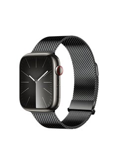 Replacement Strap For Apple Watch Series 8 41mm DUX DUCIS Milanese Pro Series Stainless Steel Watch Band Black