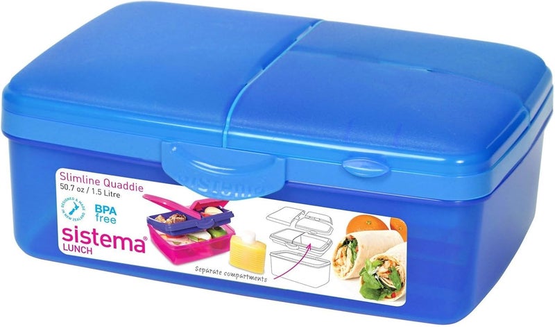 sistema صندوق غداء سيستما مع زجاجة مشروب - 4 أقسام - Image 4