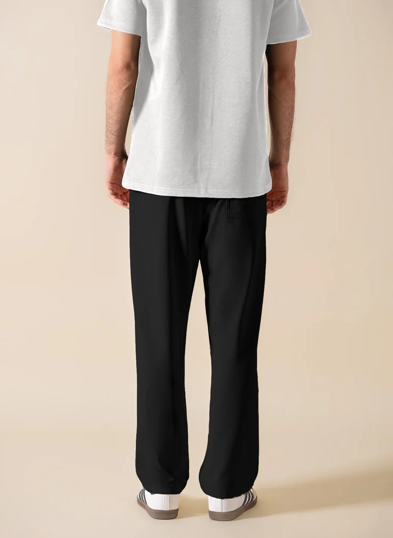 SHAPES DETAIL TEXTURED COMFORT TROUSERS