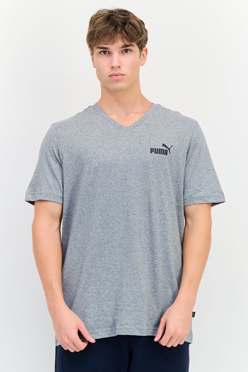PUMA Men Sportswear Fit Short Sleeve Outdoor T-Shirt, Grey - Image 1