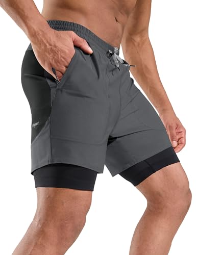 Nepest Mens Mountain Bike Shorts 3D Padded MTB Shorts Loosefit Bicycle Biking Biker Baggy Cycling Pants with Zipper Pockets Dark GreyL - Image 3