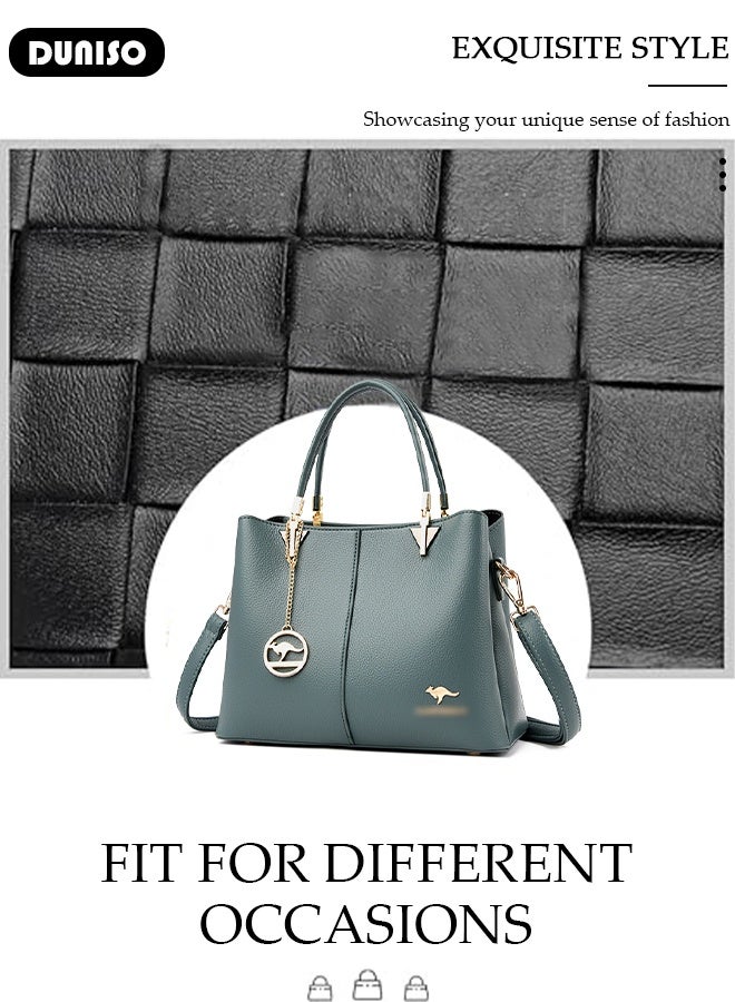 DUNISO Fashion Women Handbags PU Leather Waterproof Adjustable Handle Satchel Shoulder Bags Ladies Tote Bag Casual Crossbody Bags for Womens  - Image 5
