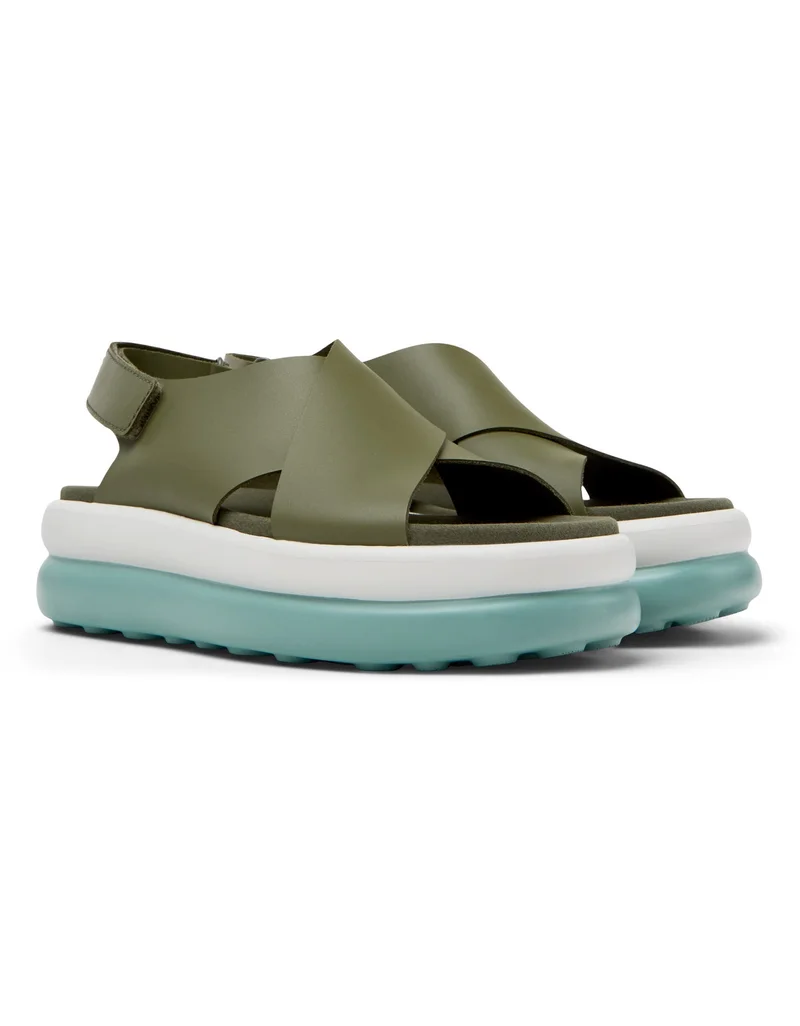 Camper Pelotas Flota Up, Women Sandal, Green