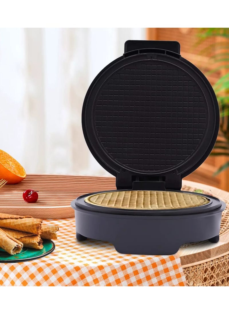 Generic - Ice Cream Cone Maker Egg Roll Machine Waffle Cone Maker, Homemade Electric Ice Cream Cone Baking Iron Machine 1200W Non-stick Coating - Image 1
