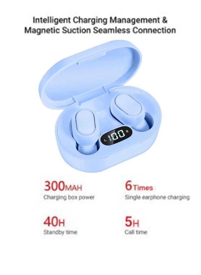general Smart Earbuds E7S TWS Bluetooth Headphones Mini Earphones with LED Power Display, Built-in High-Definition Microphone, Intelligent Noise Reduction, HiFi Sound Quality, Deep Bass, Smart Touch Control - Image 5
