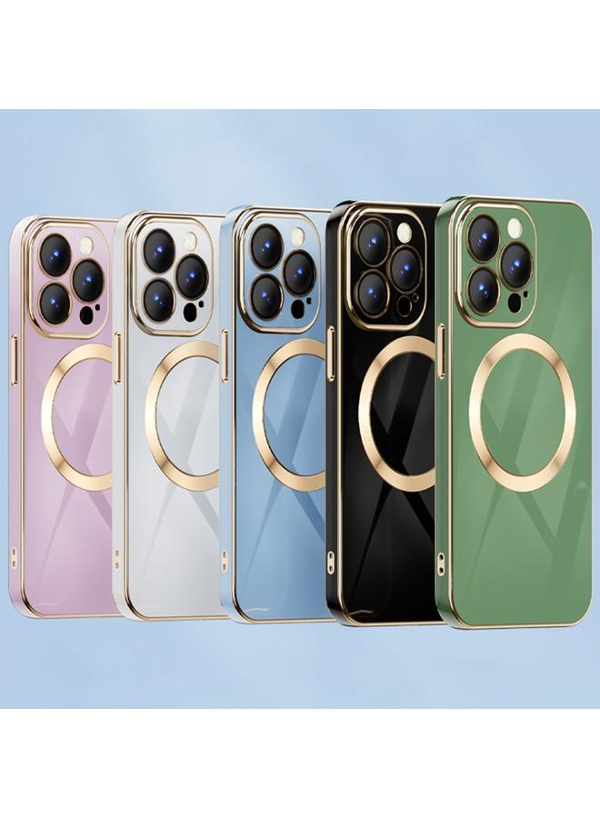 اس-توب جراب هاتف iPhone 12 Pro 6D مطلي بالذهب Magsafe المغناطيسي - Image 2