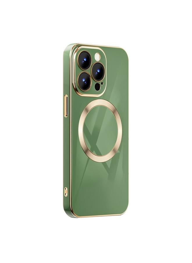 اس-توب جراب هاتف iPhone 12 Pro 6D مطلي بالذهب Magsafe المغناطيسي - Image 1