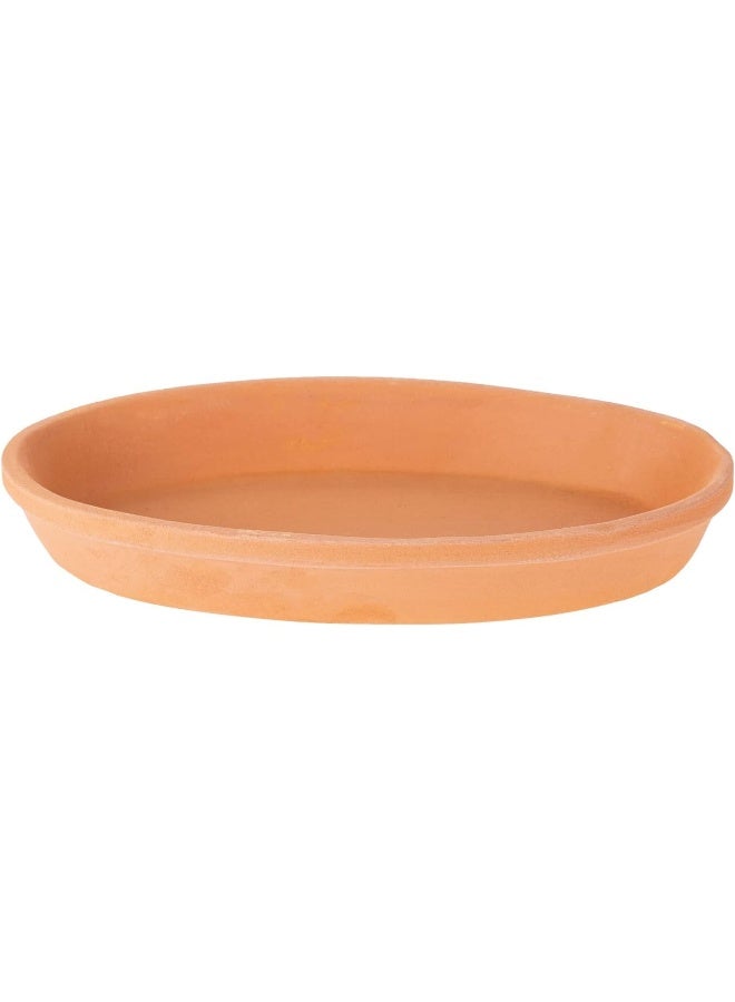 AKDC Oval Flat 12Cm X 23Cm X 3Cm Clay Colour - Image 1