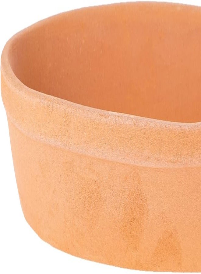 AKDC Oval Flat 12Cm X 23Cm X 3Cm Clay Colour - Image 4