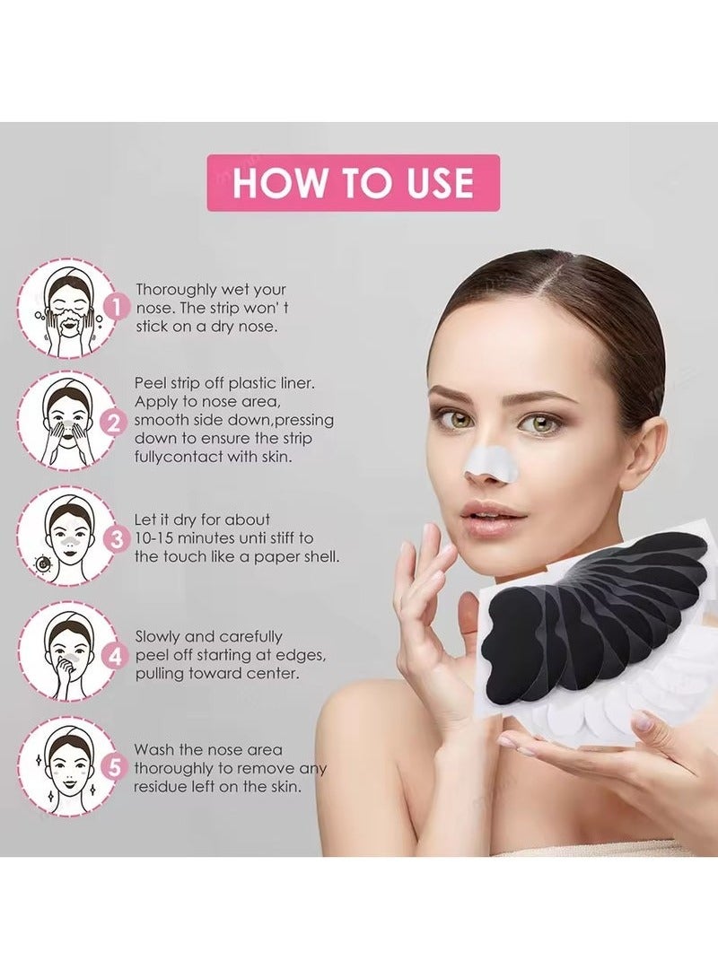 ATRJSZ Unisex Blackhead Remove Mask Peel Nasal Strips Deep Shrink Cleansing Pore Nose Black Head Remove Stickers Skin Care Mask Patch(10PCS) - Image 5