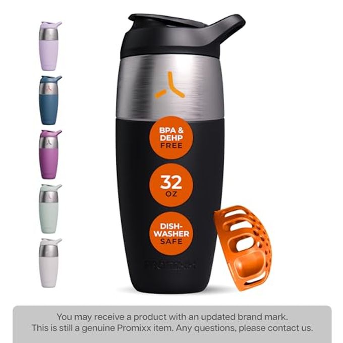 PROMIXX 32Oz Stainless Steel Protein Shaker Bottle  Leak-Proof Metal Shaker Cup With Snap-Fit Agitator For Smooth, Clump-Free Shakes  Bpa-Free, Odor Resistant, Easy To Clean - Image 5