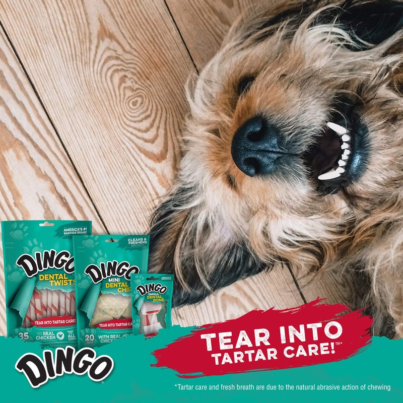 Dingo عصا دينغو للتارتار وتنفس الأسنان، مكافآت رائعة للكلاب الصغيرة والمتوسطة والكبيرة 48 قطعة - Image 5