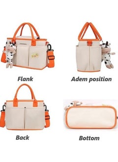 GGEROU Diaper Bag,Waterproof Diaper Changing Totes,Multi-Function Travel Portable Bassinet Diaper Bag Backpack Mommy Bag,Diaper Bag Backpack,Large Capacity Baby Diaper Bag Backpack Pink  - Image 4