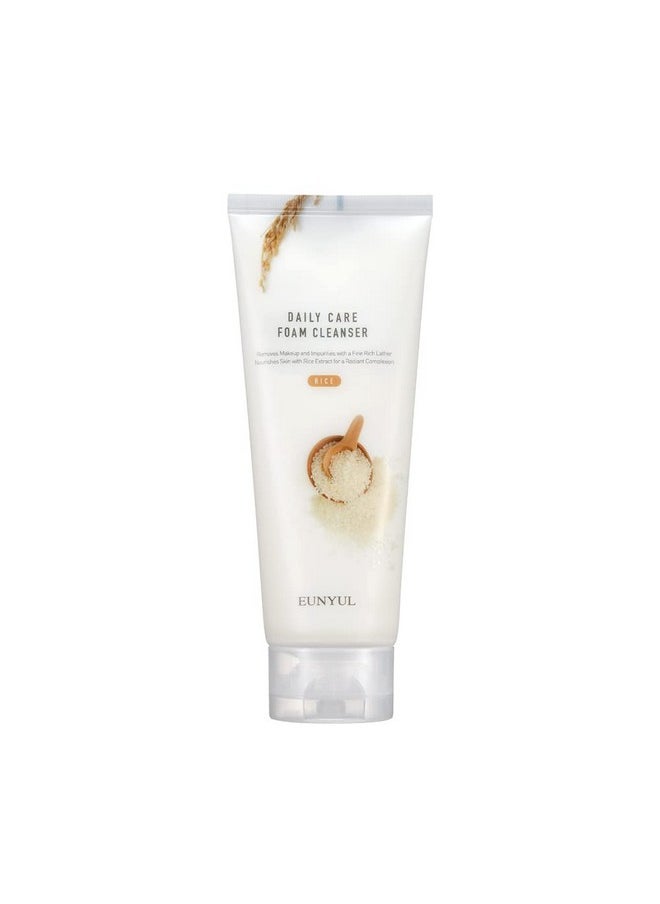Eunyul - Daily Care Rice Foam Cleanser 5.07 Fl. Oz. / 150Ml Korean Skincare Face Wash With Rice Water Face Cleanser - Image 1