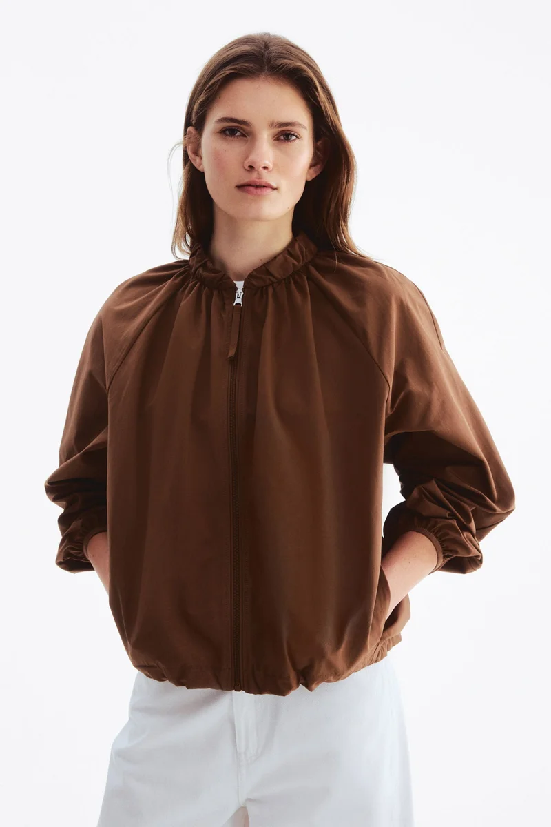 H&M Gathered bomber jacket
