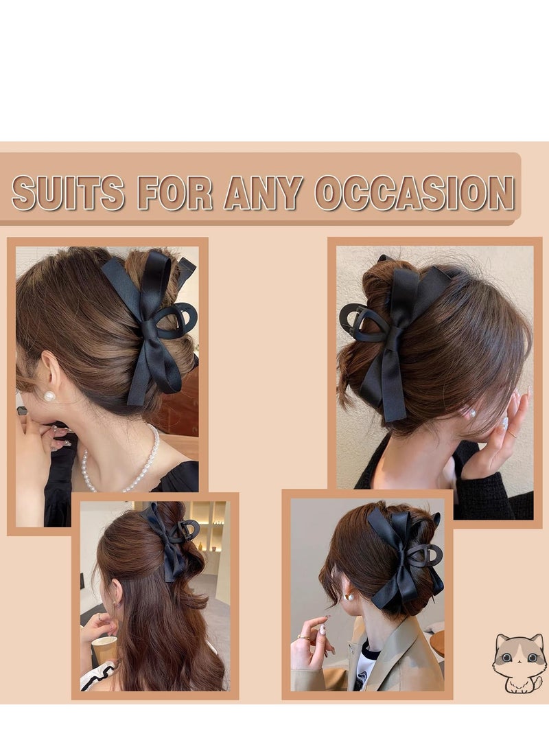general 2PCS Hair Bows Claw Clip for Women Girls Bow knot Hair Clips for Women Thick Hair & Thin Hair,Big Bows Hair Clips,Nonslip Bows Claw Clips for Women Bow Clips for Women Bow Clips - Image 5