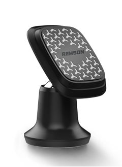 Remson Remson Magnetic Car Phone Holder Universal Stick On 360 Rotation  For Dashboard Compatible with iPhone 13 12 11 Pro Max XR XS X 8 7, Samsung Galaxy & More – Black  - Image 1