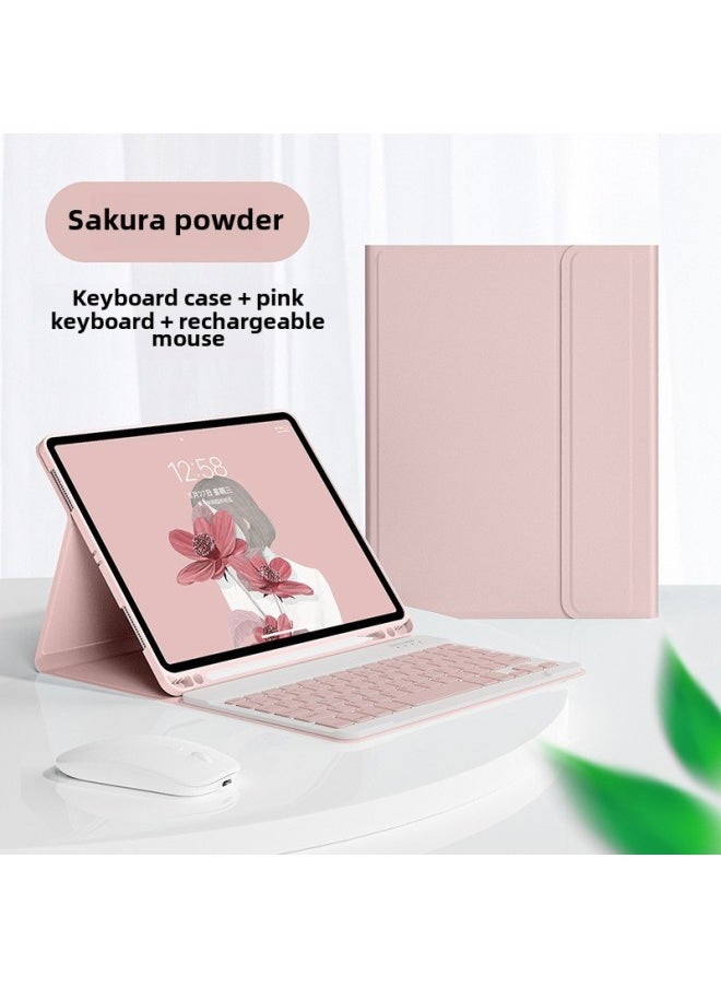 Fashion IPad 10.9 Inch Flat Panel Bluetooth Keyboard 10.2/Air3 With Pen Slot Mini7 Keyboard Mouse Set Wholesale-Color:Black + Black Keyboard-Product Type:iPad Pro13（2024）