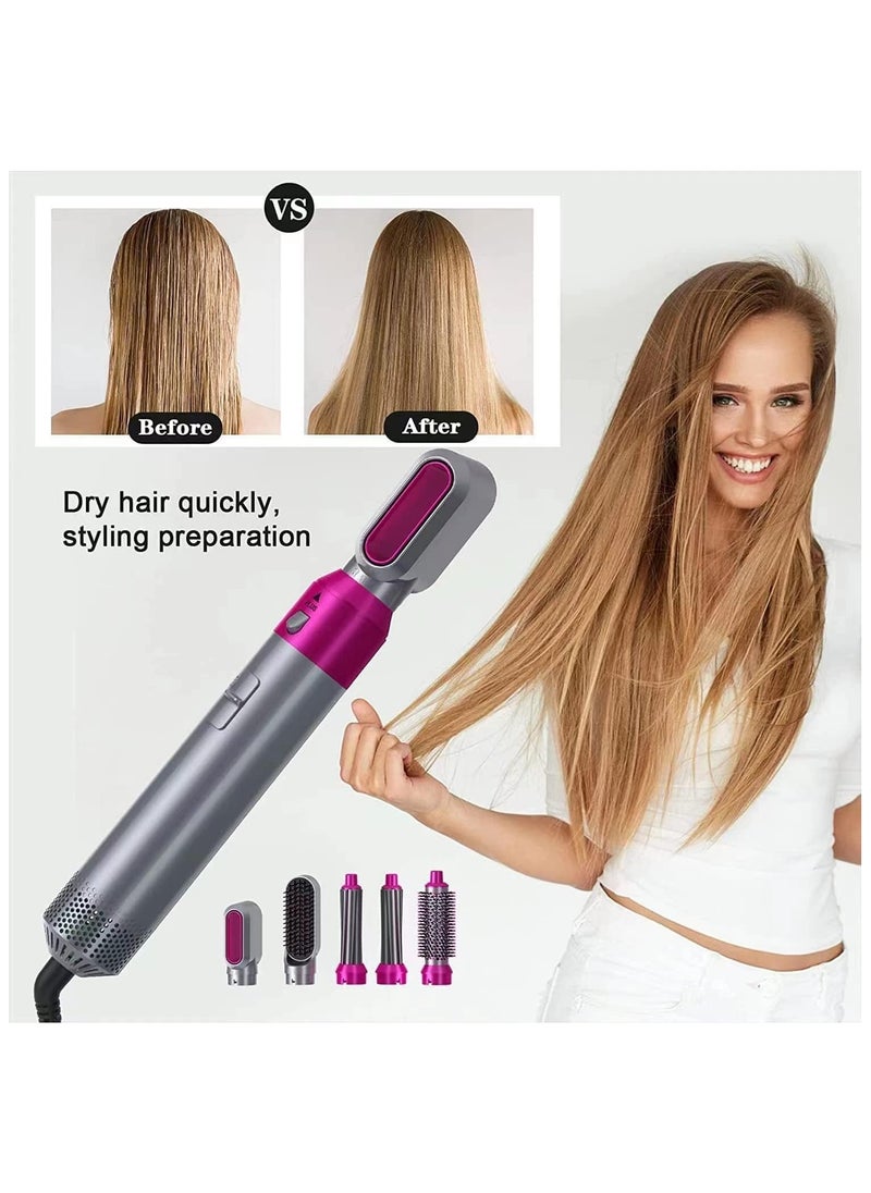 TYZOON - Hair Dryer Brush 5 In 1 Hair Blower Brush Hot Air Styler Comb One Step Hairdryer Electric Blowing Hair Dryer Auto Curling Iron - Image 1