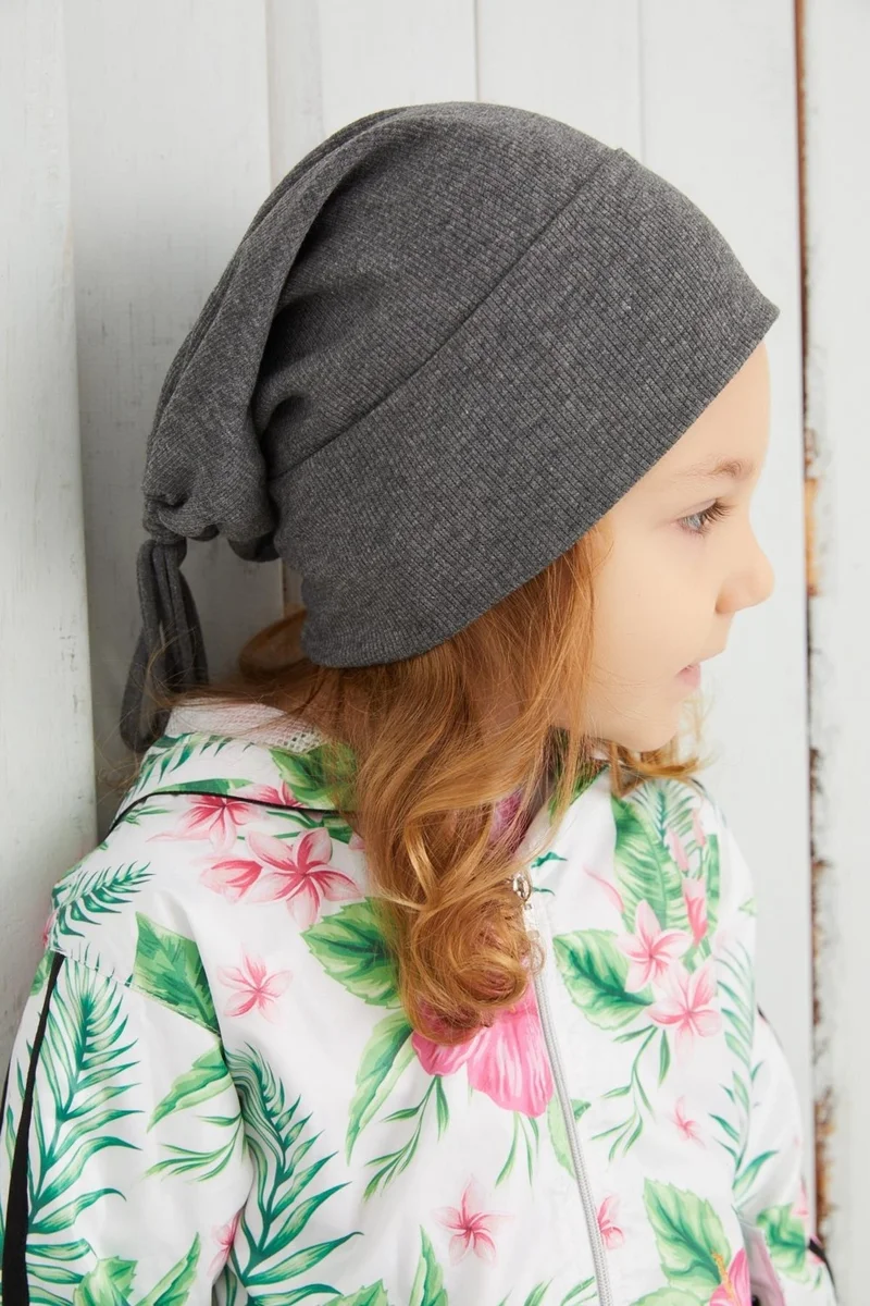 Babygiz Girl's Smoked Hat Beanie Handmade Cotton Camisole