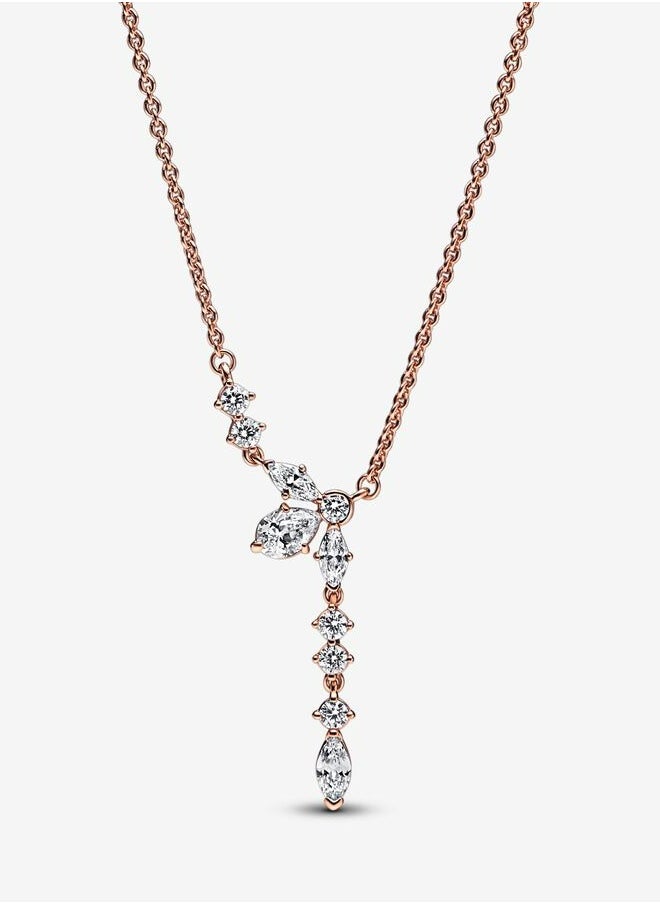 Chomel - Sparkling Herbarium Cluster Drop Collier Women's Necklace for Pandora Timeless 382386C01-45 - Image 1
