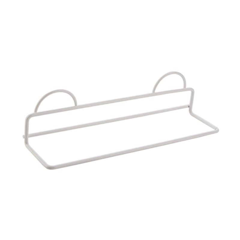 Single Layer Metal Wall Mounted Shoe Rack Easy Install Multifunctional Home Storage - Image 2