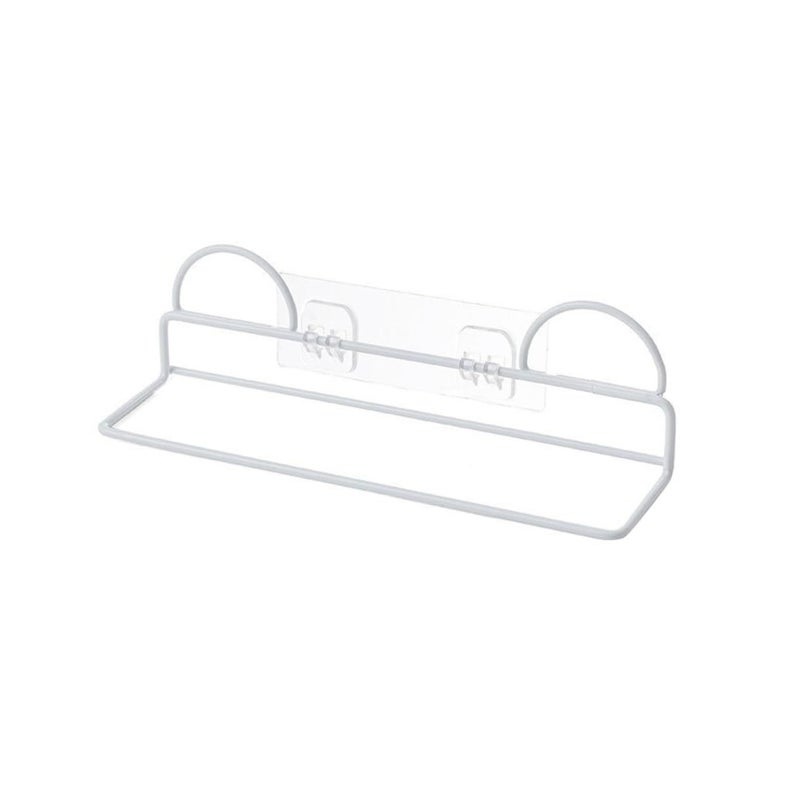 Single Layer Metal Wall Mounted Shoe Rack Easy Install Multifunctional Home Storage - Image 5