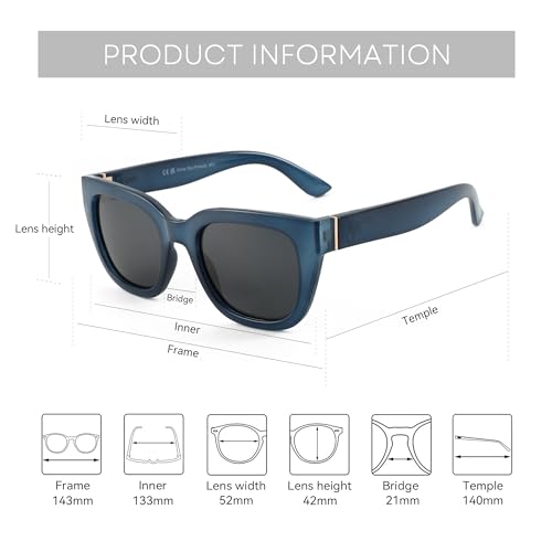 ZENOTTIC Retro Square Polarized Sunglasses for Women Vintage Sun Glasses UV400 Protection Trendy Shades Fashion Style - Image 5