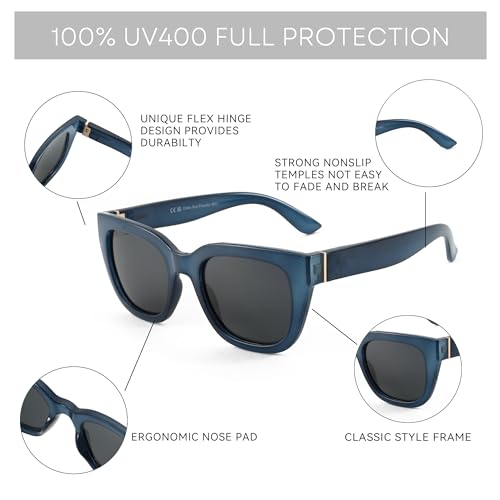 ZENOTTIC Retro Square Polarized Sunglasses for Women Vintage Sun Glasses UV400 Protection Trendy Shades Fashion Style - Image 4