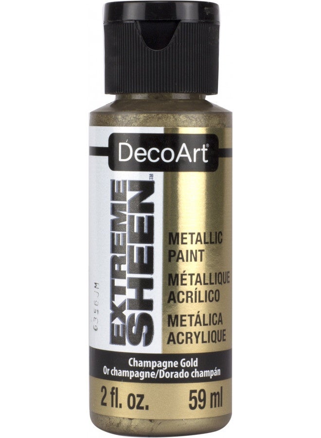 Decoart 2 Ounce, Champagne Gold Extreme Sheen Paint, 2 Fl Oz (Pack Of 1) - Image 2