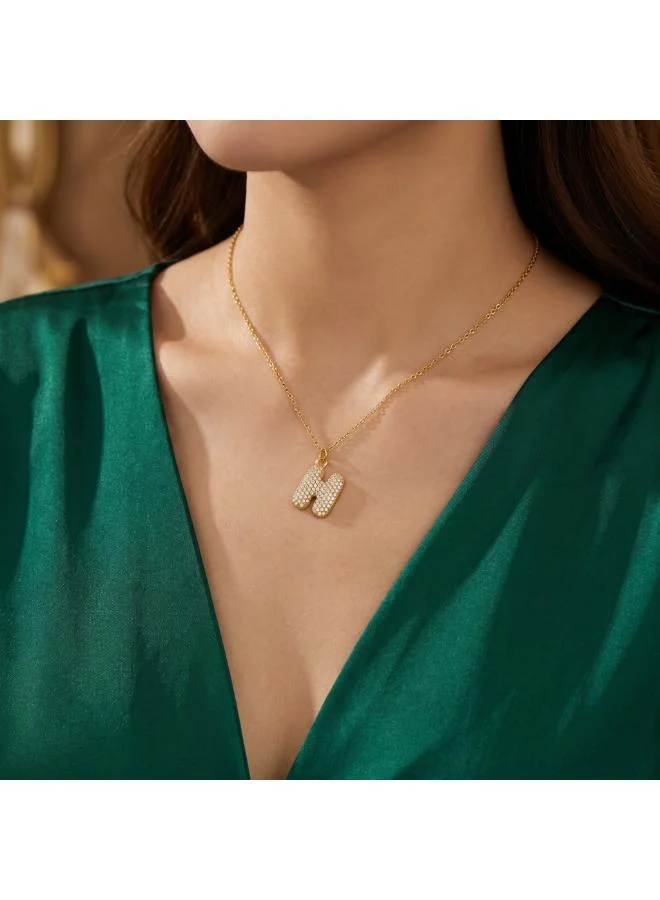 روفو Letter H Bubble Initial Necklace
