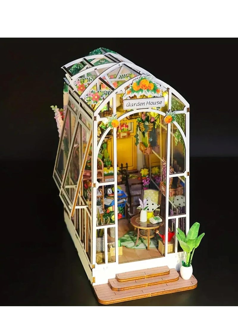 DIY Flower Room Dollhouse Kit, 3D Puzzle with Furniture and Decor, Ideal for Home Bedroom, Creative Craft Gift for New Year - Image 2