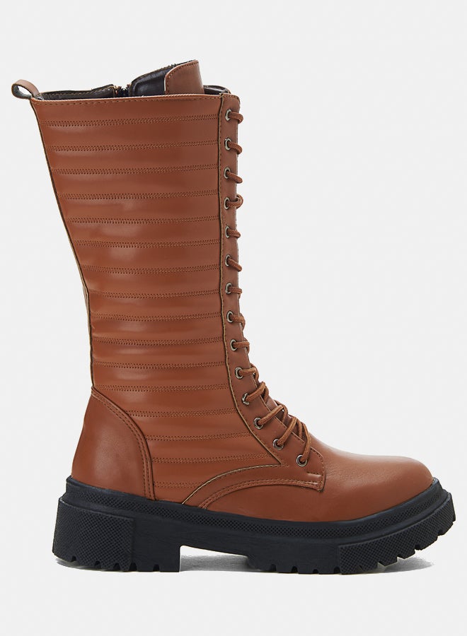 TGS Quilted Stripe Boots  - Image 2