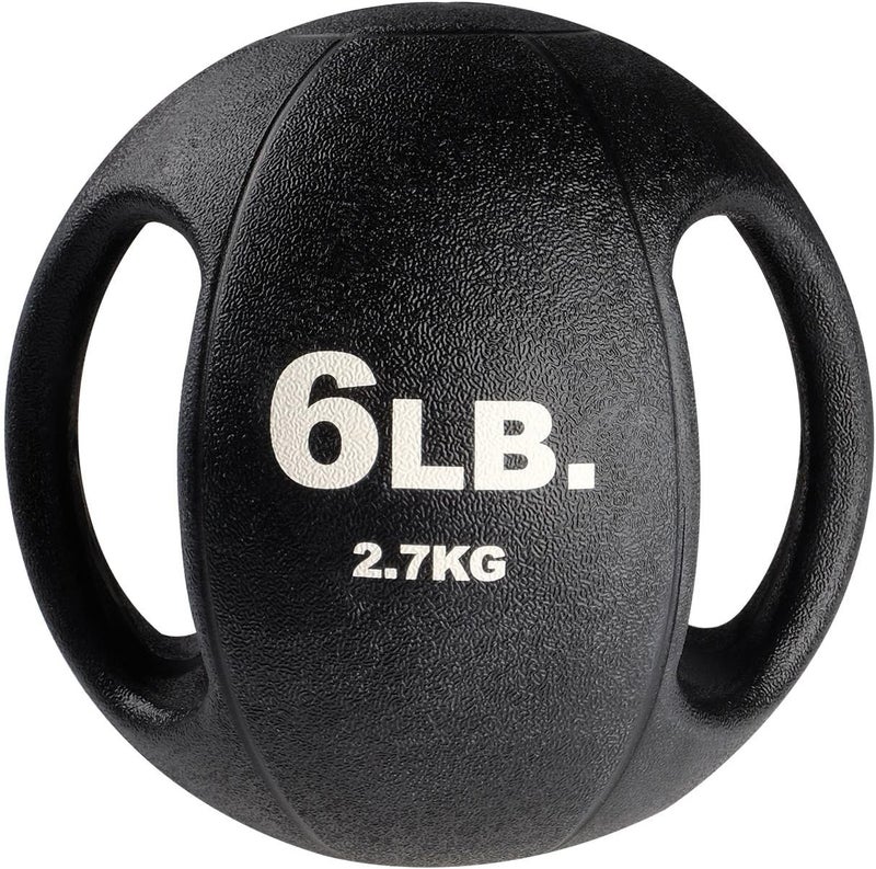 Body Solid Heavy-Duty Exercise Medicine Balls with Dual Handles, Durable Non Slip Rubber Grip Medicine Ball for Weights Training, Weightlifting & Core Workouts. - Image 4