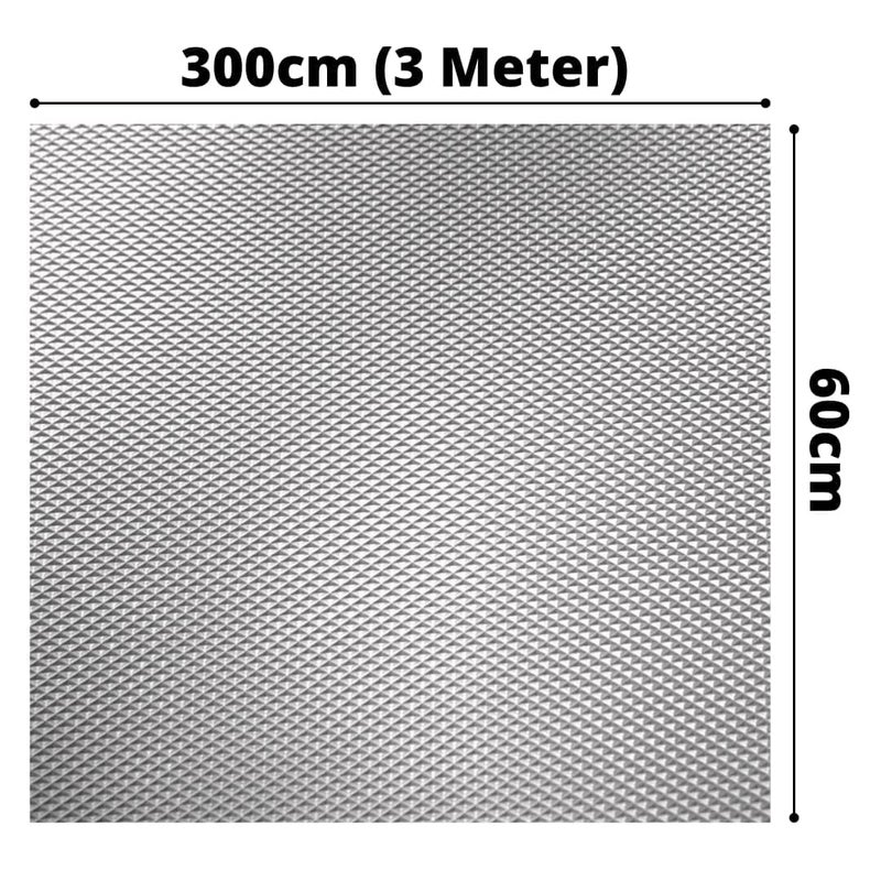 Birudmart 45 cm x 300 cm 3 Meters Multipurpose Super Strong Water Proof Anti Slip MatSheet for Fridge Bathroom Kitchen Drawer Cupboard Shelf Liner Grey - Image 2
